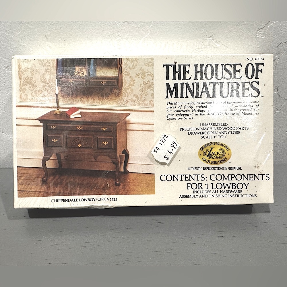 Wooden Miniature Dresser with Drawers and Classic Design